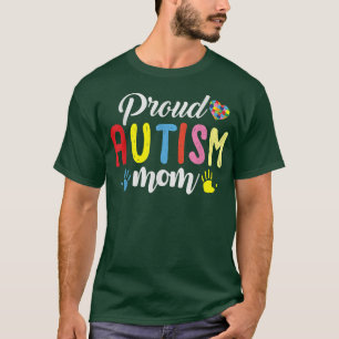 Proud Autism Mum Autism Puzzle Awareness ADHD Aut T-Shirt
