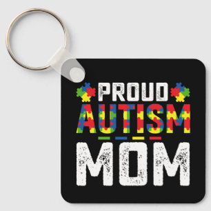 Proud Autism Mum Awareness Autistic Family Key Ring