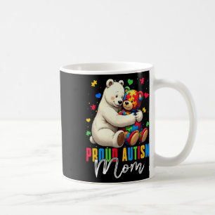 Proud Autism Mum Bear Autism Awareness Autistic So Coffee Mug