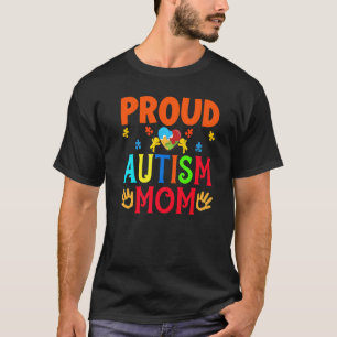Proud Autism Mum Bear Mother Autistic Awareness Mo T-Shirt
