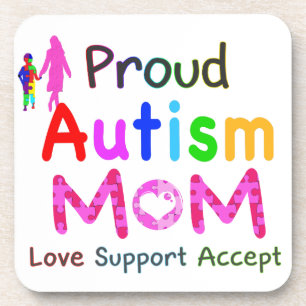 Proud Autism Mum Coaster