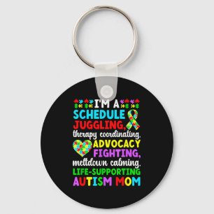 Proud autism mum definition autism warrior mother key ring