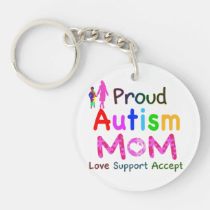 Proud Autism Mum Key Ring