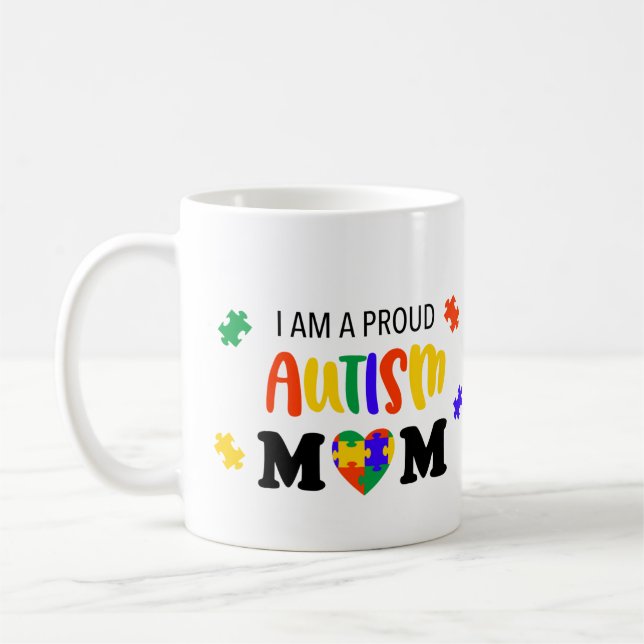 Proud Autism Mum Mug (Left)