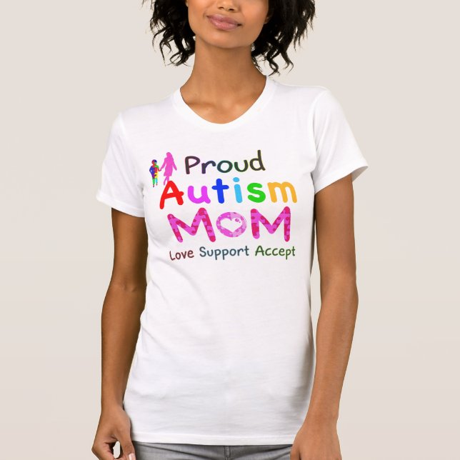 Proud Autism Mum T-Shirt (Front)