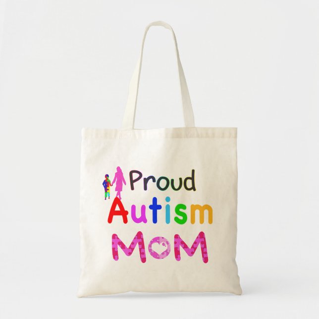 Proud Autism Mum Tote Bag (Front)