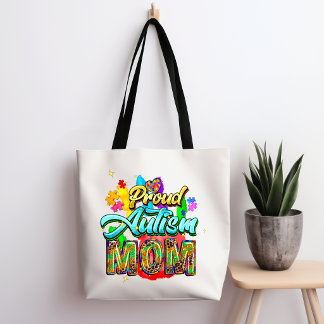 Proud Autism Mum Tote Bag