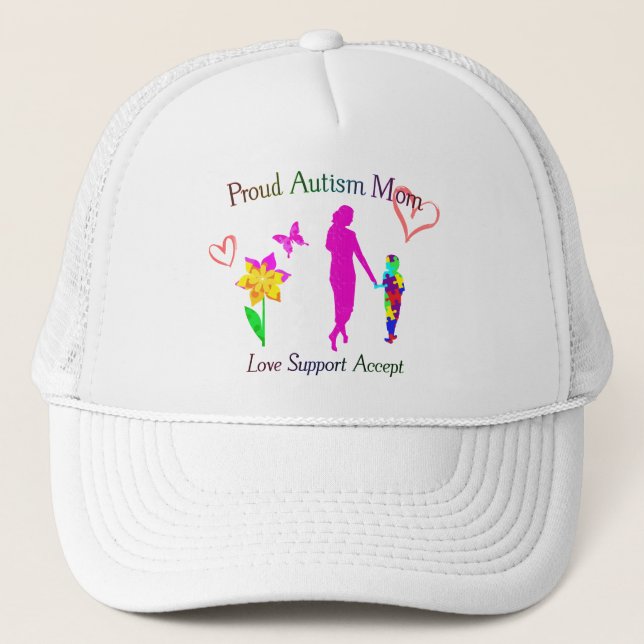Proud Autism Mum Trucker Hat (Front)