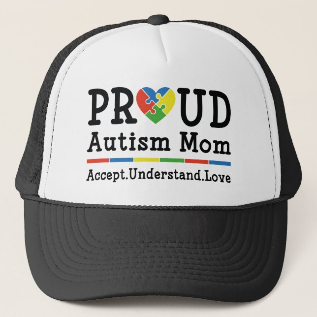 Proud Autism Mum Trucker Hat (Front)