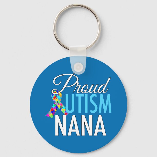 Proud Autism Nana Key Ring (Front)