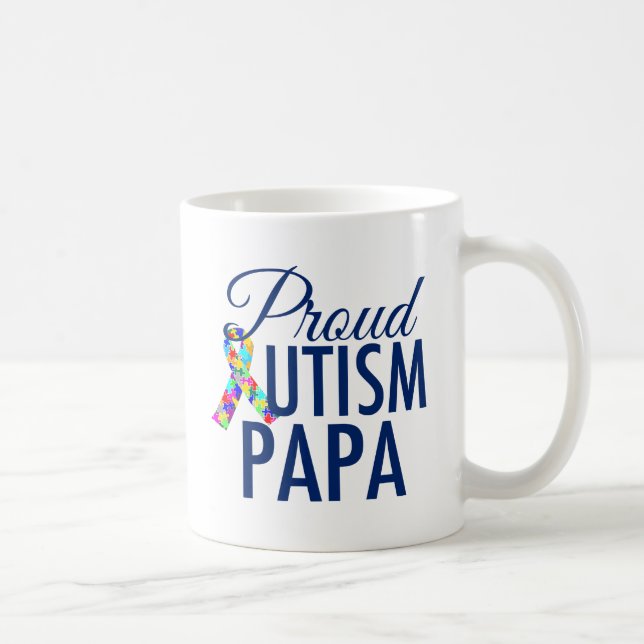 Proud Autism Papa Coffee Mug (Right)