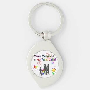 Proud Autism Parents Key Ring