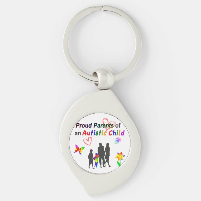 Proud Autism Parents Key Ring (Front)