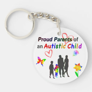 Proud Autism Parents Key Ring