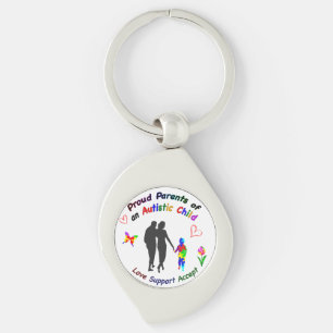 Proud Autism Parents Key Ring