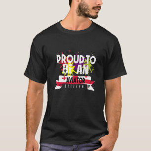 Proud aviator citizen Profession career worker wor T-Shirt