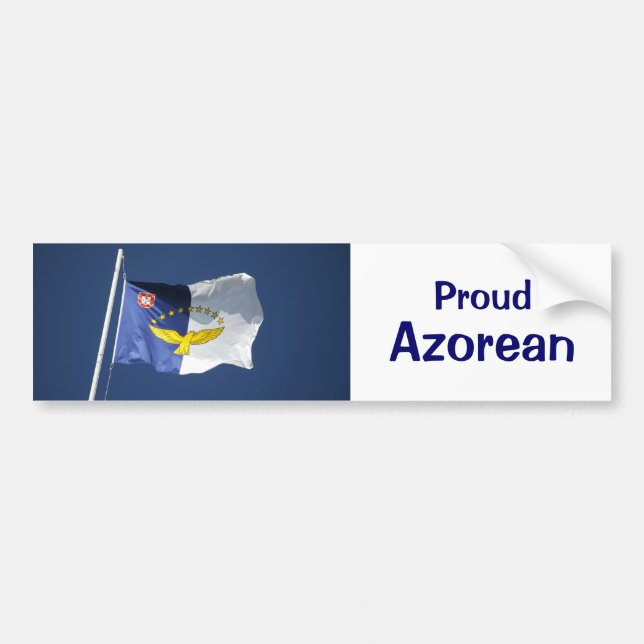 Proud azorean bumper sticker (Front)