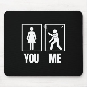 Proud Badminton Player Women Shuttle Funny Badmint Mouse Pad