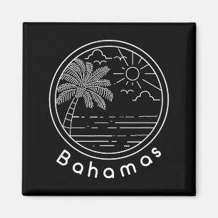 Proud Bahamas Bahamians Flag Gift Design Idea Magnet