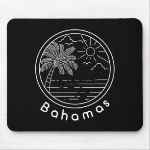 Proud Bahamas Bahamians Flag Gift Design Idea Mouse Pad