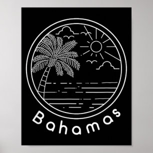 Proud Bahamas Bahamians Flag Gift Design Idea Poster