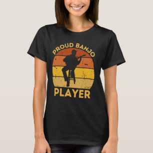 Proud Banjo Player Cool Guy With a Banjo Country M T-Shirt