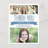 Proud Banner Graduation Thank You Card