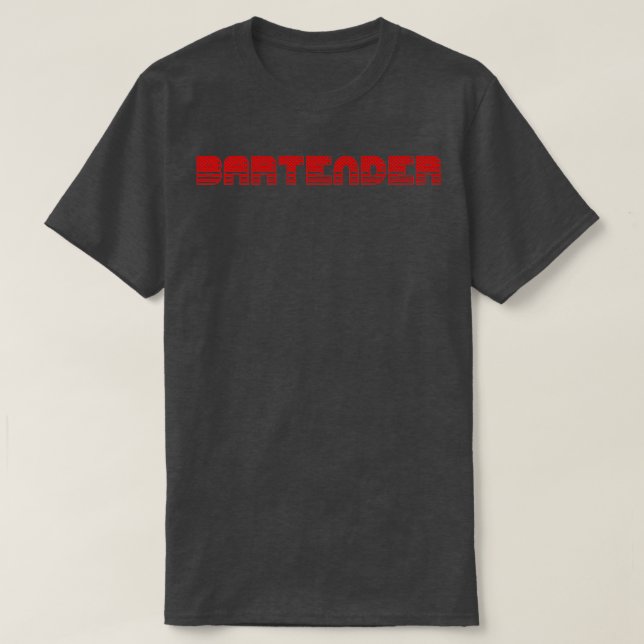 Proud Bartender in USA T-Shirt (Design Front)