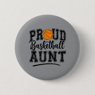 Proud Basball Aunt Auntie Of A Basball Player 6 Cm Round Badge