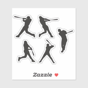 Proud Baseball Batter Silhouette 5 in 1
