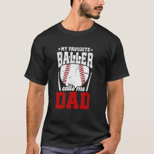 Proud Baseball Dad Of A Baseball Player Dad Baseba T-Shirt