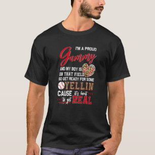 Proud Baseball Gammy Baseball Family Matching T-Shirt