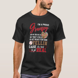 Proud Baseball Grampy Baseball Family Matching  1 T-Shirt