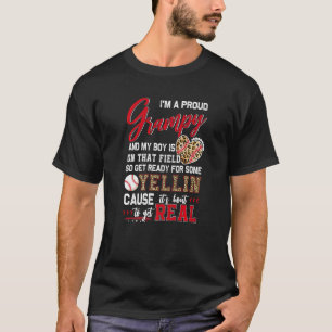 Proud Baseball Grampy Baseball Family Matching T-Shirt