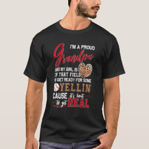 Proud Baseball Grandpa Baseball Family Matching T-Shirt