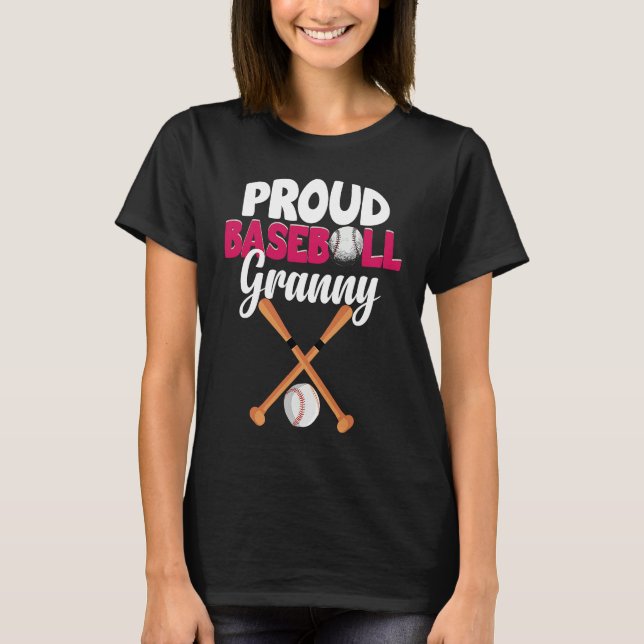 proud baseball granny  for grandma or grandmother T-Shirt (Front)