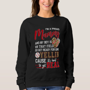 Proud Baseball Mammy Baseball Family Matching 1 Sweatshirt