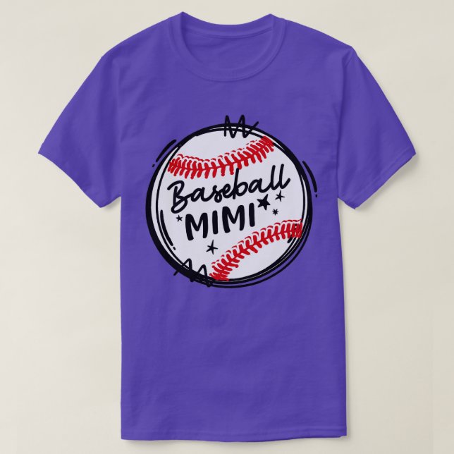Proud Baseball Mimi  T-Shirt (Design Front)