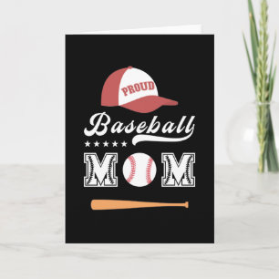 Proud Baseball Mum Card