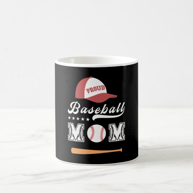 Proud Baseball Mum Coffee Mug (Center)