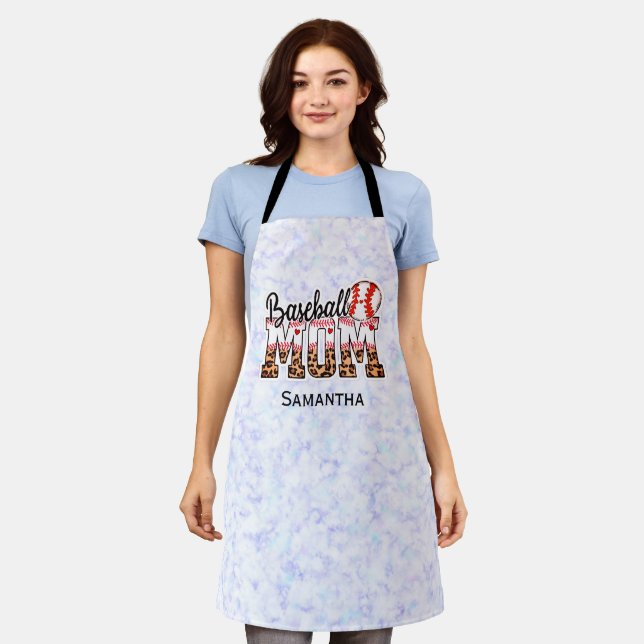 Proud Baseball Mum - Game Day Enthusiast Apron (Worn)