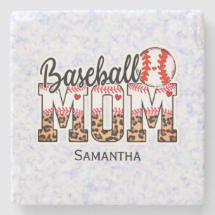 Proud Baseball Mum - Game Day Enthusiast Stone Coaster
