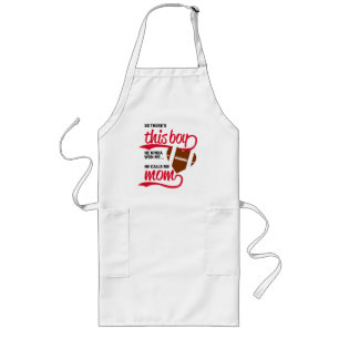 Proud Baseball Mum Long Apron