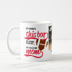 Proud Baseball Mum Photo Coffee Mug