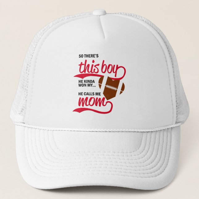 Proud Baseball Mum  Trucker Hat (Front)