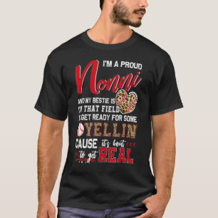 Proud Baseball Nonni Baseball Family Matching T-Shirt