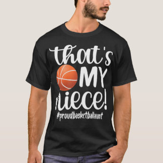 Proud Basketball Aunt Gifts Basketball Player Aunt T-Shirt