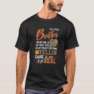 Proud Basketball Brother Basketball Family Matchin T-Shirt