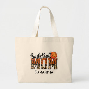 Proud Basketball Mum - Court-Side Champion Large Tote Bag