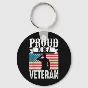 Proud Be A Veteran Of The Usa Veteran Veterans Day Key Ring
